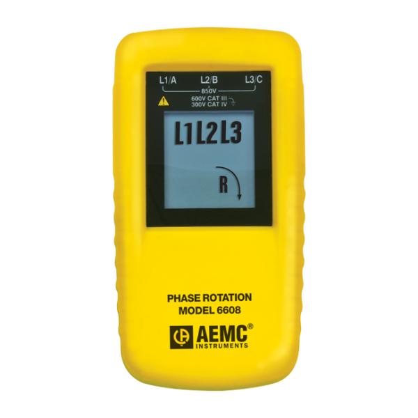 AEMC 2121.10 - Phase Rotation Meter Model 6608