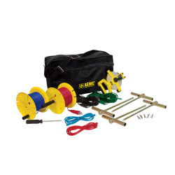 AEMC 2135.36 - Test Kit for 4-Point Testing, Kit (Carrying Bag, [2] 300 ft Color-coded Leads on Spools (Red/Blue), [2] 100 ft Color-coded Leads (hand tied-Green/Black), [2] 5 ft Color-coded Leads (Red/Blue), [4] 14.5" T-shaped Auxiliary Ground Electr