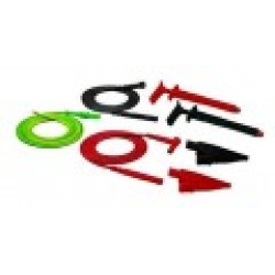 AEMC 2117.78 - Lead – Set of 3, (2 Color-coded Safety Leads, 1 Ground Lead, 2 Color-coded Alligator Clips and 2 Color-coded Grip Probes) for Power Supply Models AX501-AX503