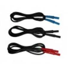 AEMC 2121.55 - Lead – Replacement, Set of 3, Color-coded (1000V CAT III 10A) w/clips for Models 6608 & 6609