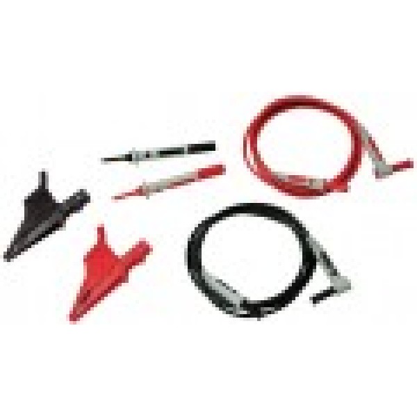 AEMC 2152.10 - Lead – Utility Test Lead Kit #1 {includes: Set of 2, 5 ft color-coded (Red/Black) Silicone Insulated Safety Leads (ST/RA, screw-on banana plug), screw-on Alligator Clips and Pencil Probes} Rated 1000V CAT IV