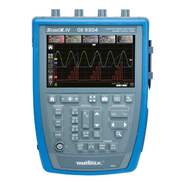AEMC 2150.34 - Hand-Held Oscilloscope Model OX 9304 IV 300MHz (4-Channel, 300MHz)  