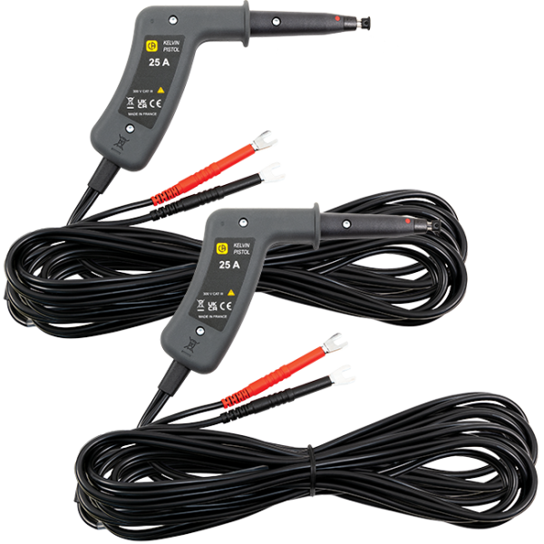 AEMC 2118.85 - Kelvin Probes Pistol Grip 20 ft 25A, Spring Loaded  Replacement for Cat #2118.76