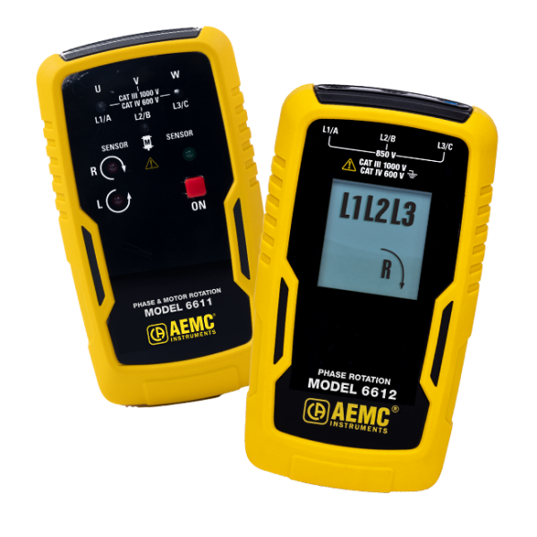 AEMC 2121.90 - Phase & Motor Rotation Meter Model 6611 Replacement for Model 6609