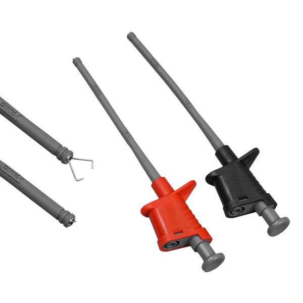 AEMC 2124.86 - Probe – Set of 2, Color-coded Grip Probes (Red/Black) 1000V CAT II <6A