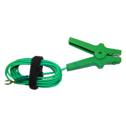 AEMC 2129.88 - Lead – Replacement, 10 ft Earth/Ground (Green) with attached Clamp for Models 6290 & 6292