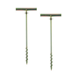AEMC 2135.44 - Ground Rod – Set of 2, 17" Stainless Steel T-shaped Auxiliary Ground Electrodes 
