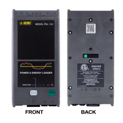 AEMC 2137.53 - Power & Energy Logger Model PEL 112 (No LCD, w/3 MA193-10-BK Sensors)