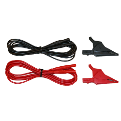 AEMC 2140.63 - Lead – Set of 2, 10 ft {3m} Color-coded {Rated 600V CAT IV} w/Color-coded Alligator Clips (Red/Black) {Rated 1000V CAT IV, 15A} Replacement for Models 8220, 8230, & OX5042
