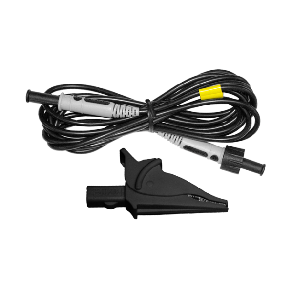 AEMC 2140.73 - Lead – One 10 ft (3M) Black Lead (Waterproof cap) {Rated 1000V CAT IV} & one Black Alligator Clip {Rated 1000V CAT IV, 15A, UL} for use with Models 8435, 8436, & PEL 105