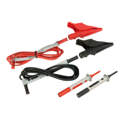 AEMC 2152.10 - Lead – Utility Test Lead Kit #1 {includes: Set of 2, 5 ft color-coded (Red/Black) Silicone Insulated Safety Leads (ST/RA, screw-on banana plug), screw-on Alligator Clips and Pencil Probes} Rated 1000V CAT IV