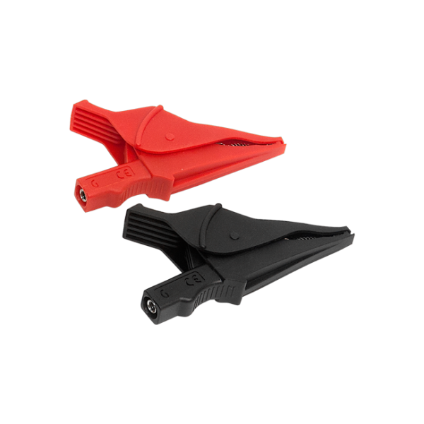 AEMC 2152.16 - Clip – Set of 2, Color-coded (Red/Black) screw-on Alligator Clips {Rated 1000V CAT IV}