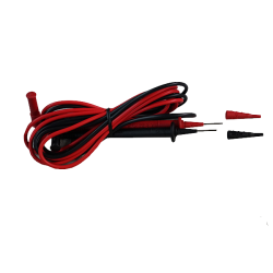 AEMC 2154.74 - Lead - Replacement Set of 2, Needle Tip Color-coded (Red/Black) w/4mm Right-angle Plug {600V Cat IV w/shield on Needle Tip, 1000V CAT II w/o Shield} for Models 5212-5217 (or any meter that accepts 4mm banana plugs)