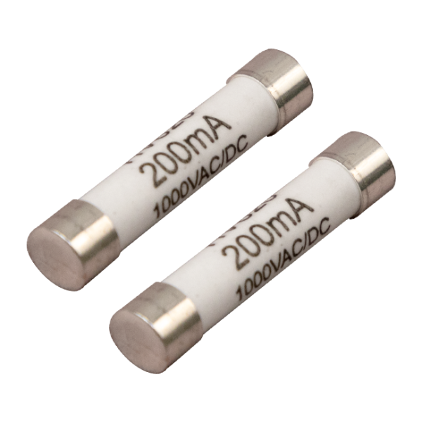 AEMC 2971.04 - Fuse - Set of 2, FF, 200mA, 1000V, 10kA, 6x32mm for Models 6528 & 6529