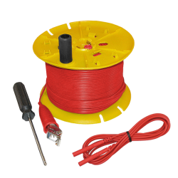 AEMC 5000.02 - Red replacement wire (500 ft) on reel for ground resistance tester kits (models 4620, 4630, 6470-B, 6471 & 6472)