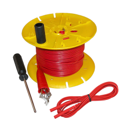 AEMC 5000.03 - Red replacement wire (300 ft) on reel for ground resistance tester kits (models 4620, 4630, 6470-B, 6471 & 6472)