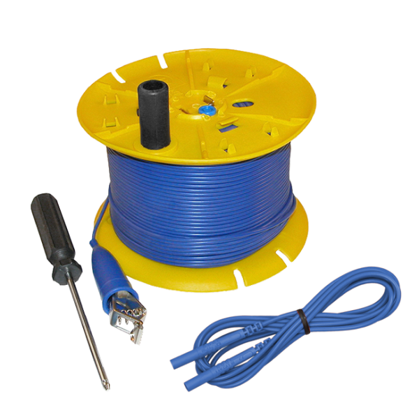 AEMC 5000.05 - Blue replacement wire (500 ft) on reel for ground resistance tester kits (models 4620, 4630, 6470-B, 6471 & 6472)