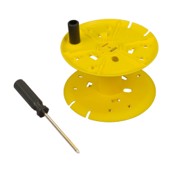 AEMC 5000.18 - Empty replacement reel for ground kits (holds up to 500ft of wire) Outer Ø: 7.5" - Inner Ø: 3.75" - Width: 4.56"