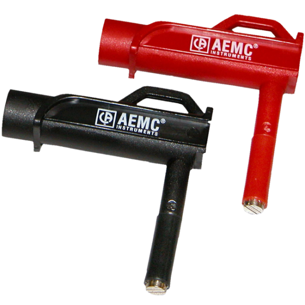 AEMC 5000.43 - Probe - set of 2, color-coded (red/black) magnetized voltage probes (Rated 600V CAT IV, 1000V CAT III) for models 3945-B, 8220, 8230, 8333, 8335, 8336, 8435, 8436, and PEL series (or any lead that accepts a 4mm safety banana plug)