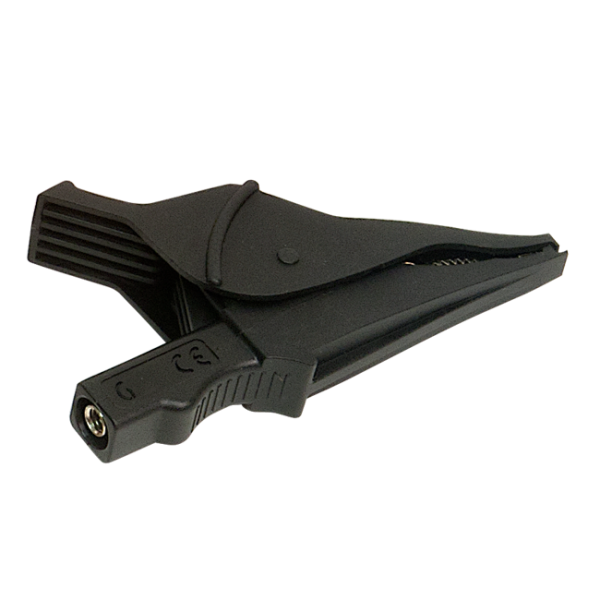AEMC 5000.71 - Clip - black screw-on safety alligator {Rated 1000V CAT IV, 15A}