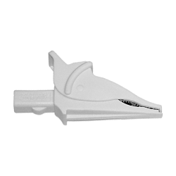 AEMC 5100.05 - Clip - Safety alligator - white (1000V CAT IV, 15A, UL)