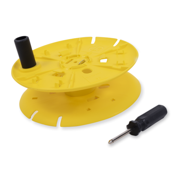 AEMC 5100.19 - Empty replacement reel for ground kits (holds up to 150 ft of wire) Outer Ø: 7.5" - Inner Ø: 1.75" - Width: 2.5"