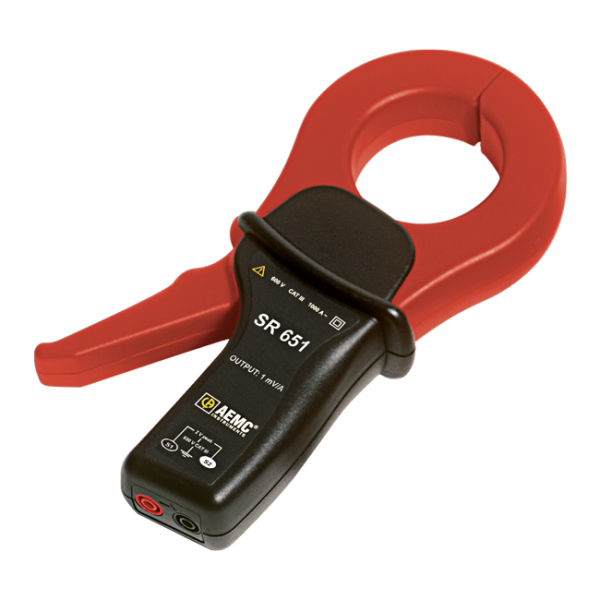 AEMC 2113.45 - AC Current Probe Model SR651  (1000A, 1mV/A, Jack)