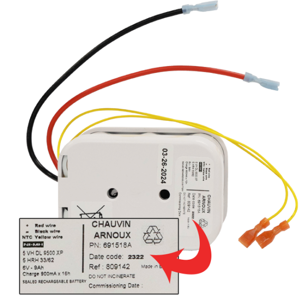 AEMC 2129.91 - Battery – Replacement NiMH 6V 9000mAH for Models 6240 & 6250