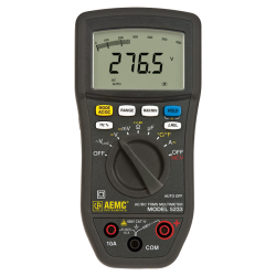 AEMC 2125.65 - DMM Model 5233 (TRMS, 6000-cts, V, A, AC/DC, Cap, Ohm, T, NCV)