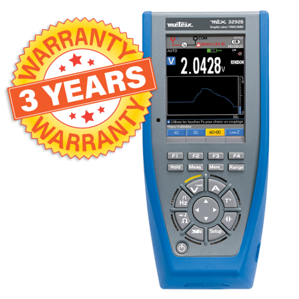 AEMC 2154.03 - DMM Model MTX 3292B (ASYC IV, TRMS, 100,000-cts, USB, Color Graphical Display)