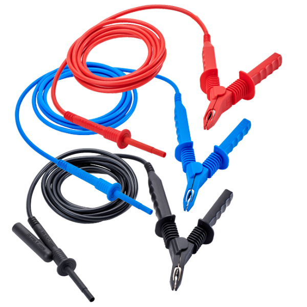 AEMC 2151.36 - Lead – Replacement Set of 3, 10 ft 15kV safety w/clips for Megohmmeter Models 6550 & 6555                                                       Replacement for Cat #2151.14 & 2151.17