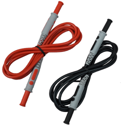 AEMC 5100.07 - Lead - set of 2, 5 ft PVC color-coded (red/black) w/4mm straight/straight banana plugs (Rated 1000V CAT IV, 15A, UL V2)