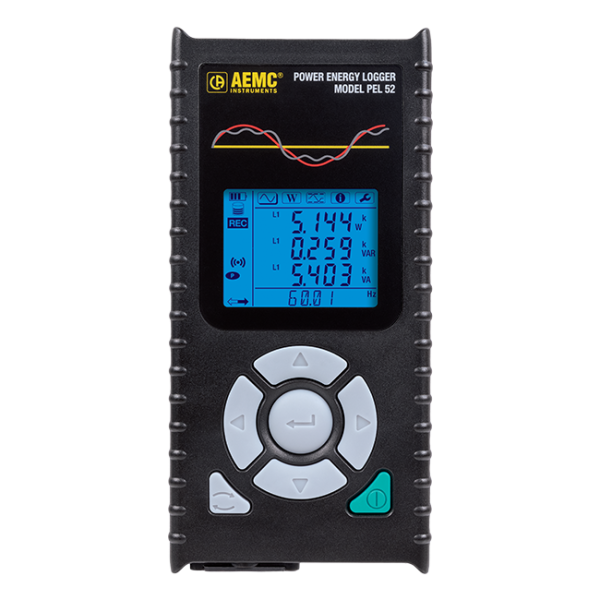 AEMC 2137.71 - Power & Energy Logger Model PEL 52 (w/LCD, No sensors, DataView® Software)