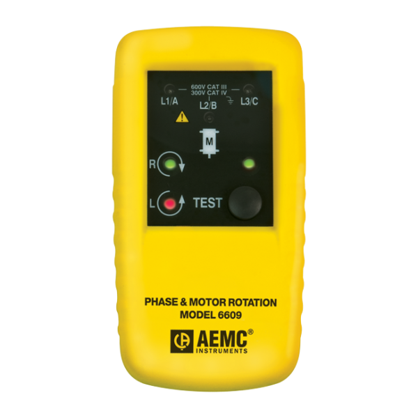 AEMC 2121.11 - Phase & Motor Rotation Meter Model 6609