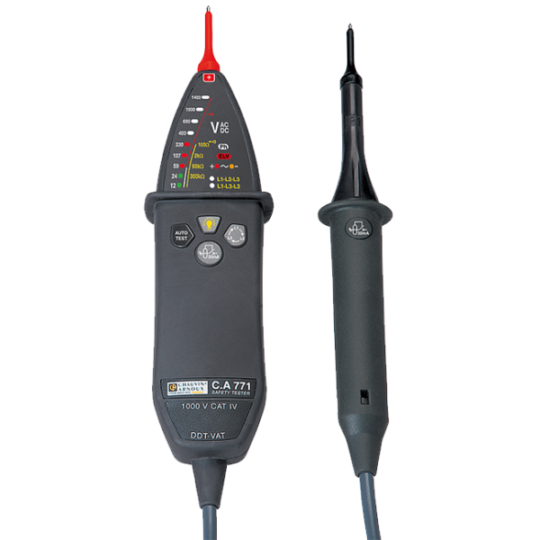 AEMC 2121.14 - Voltage Tester Model C.A 771 (LED, VAT 12VAC ≤ U ≤ 1000VAC; 12VDC ≤ U ≤ 1400VDC, Absence of Voltage)