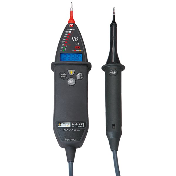 AEMC 2121.15 - Voltage Tester Model C.A 773 (LED & backlit display, VAT 12VAC ≤ U ≤ 1000VAC; 12VDC ≤ U ≤ 1400VDC, Absence of Voltage)
