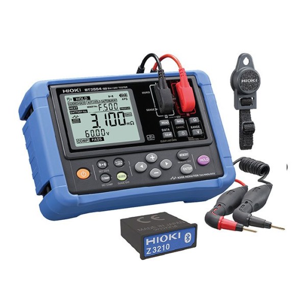 BT3554-52 Pro KIT - HIOKI Battery Tester (BT3554-51 w/ Z5020, Z3210) - L-shaped Leads