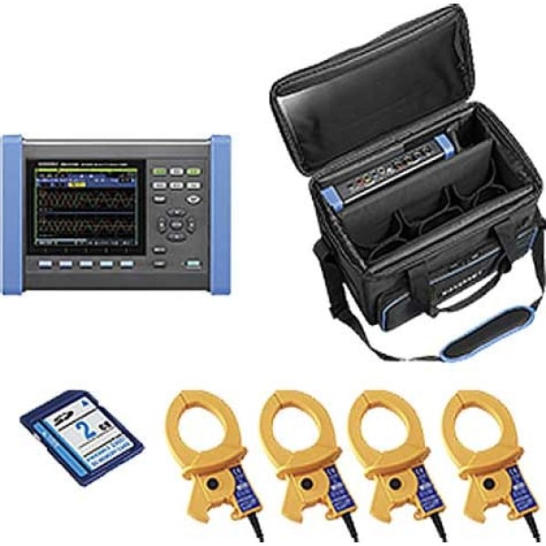 PQ3100-04/6000 - HIOKI Power Quality Analyzer (6000A, 4 Clamps Kit, 07 inch)