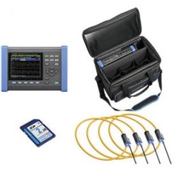 PQ3100-04/6000-7in KIT - HIOKI Power Quality Analyzer (6000A, 4 Clamps Kit, 07 inch)