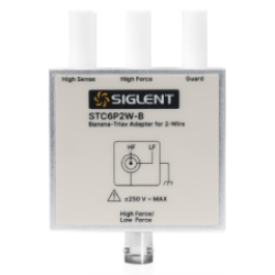 STC6P2W-B - SIGLENT Banana-to-Triaxial 2-Wire Adapter