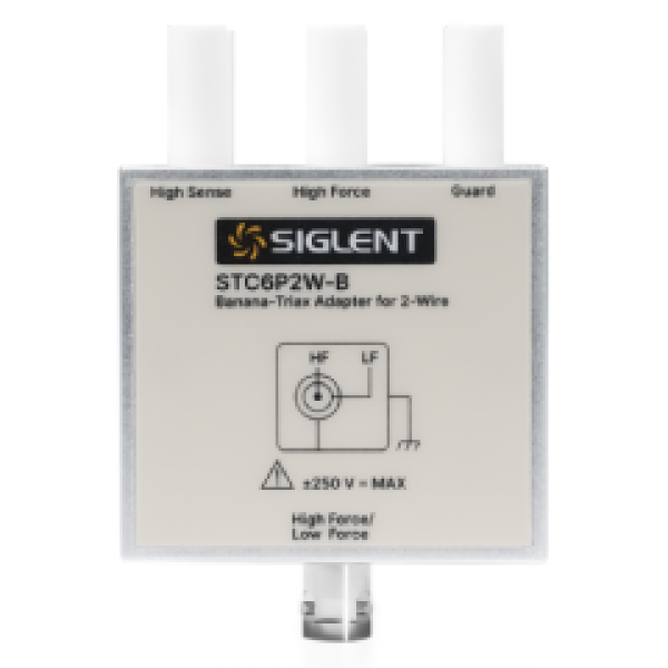 STC6P2W-B - SIGLENT Banana-to-Triaxial 2-Wire Adapter
