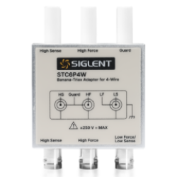 STC6P4W - SIGLENT Banana-to-Triaxial 4-Wire Adapter