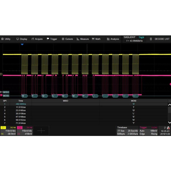 SDS6000L-FlexRay - Siglent FlexRay trigger & decode (software)