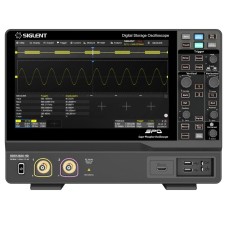 SDS1202X HD - Siglent Oscilloscope - 200MHz, 2 channels, 2GSa/s, 12-bit high resolution, 100Mpts memory depth mixed signal oscilloscope; 10.1'' touch screen