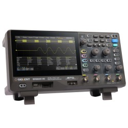 SDS814X HD - Siglent Oscilloscope - 100MHz, 4 channels, 2GSa/s, 12-bit high resolution, 50Mpts memory depth mixed signal oscilloscope; 7'' touch screen