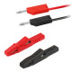 SPD-Cable-2 - Siglent Alligator clip to U type, length 600 mm, black and red as a pair