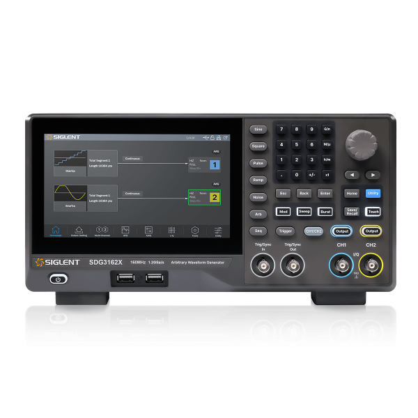 SDG3162X - Siglent SDG3000X Series: 160MHz 2Ch 1.2GSa/sec  Function/Arbitrary Waveform Generator