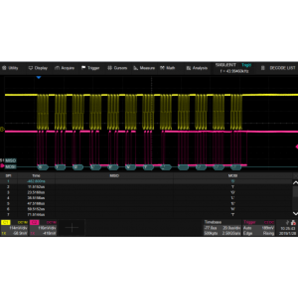 SDS2000HD-FlexRay - Siglent FlexRay trigger & decode (SW)
