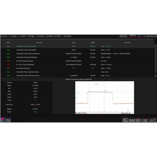 SDS7000A-CT-100BASE-T - Siglent Oscilloscope Option - 100Base-TX compliance test (software)
