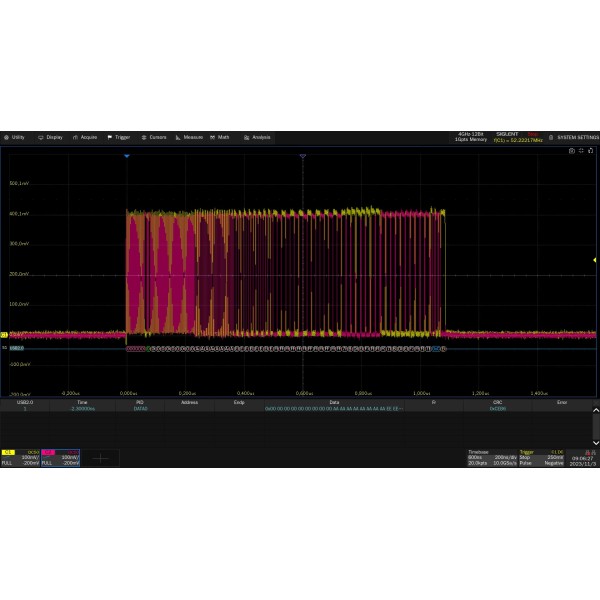 SDS7000A-USB2 - Siglent Oscilloscope Option - USB 2.0 decode  (software)